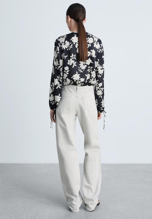 MANGO - Blouse Swan - Black