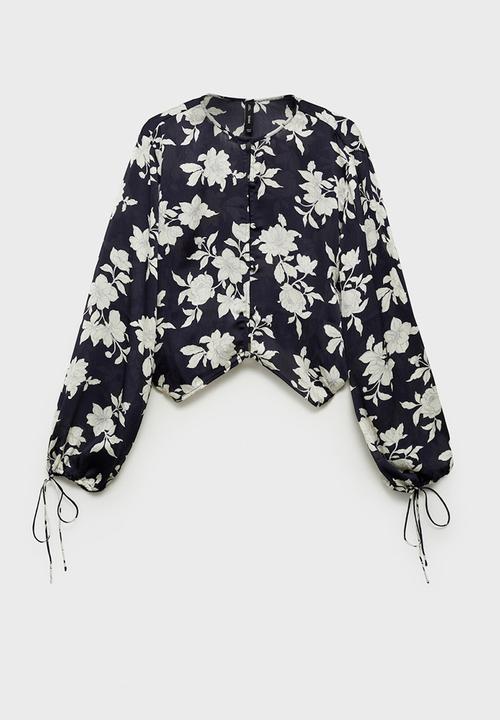 MANGO - Blouse Swan - Black
