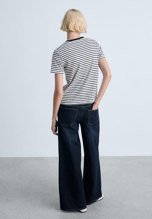 MANGO - T-Shirt Rita - Medium Blue