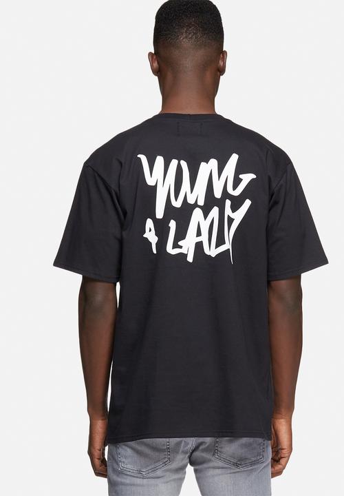Young and Lazy - Graffiti logo tee