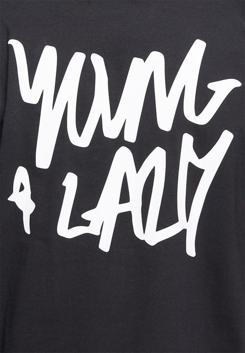 Young and Lazy - Graffiti logo tee