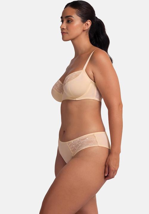 DORINA - Plus Alma 2pack light padded plunge - black/beige