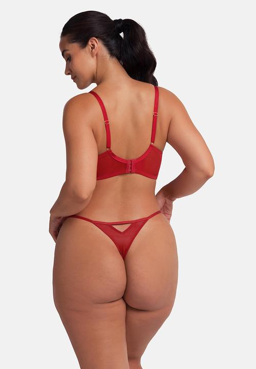 DORINA - Plus Adelina string - red