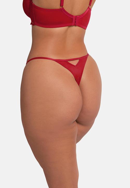 DORINA - Plus Adelina string - red
