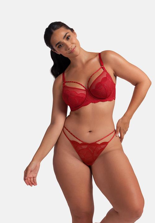 DORINA - Plus Adelina string - red