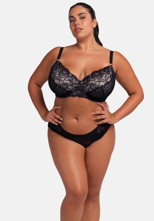 DORINA - Plus yasmine light padded demi - black