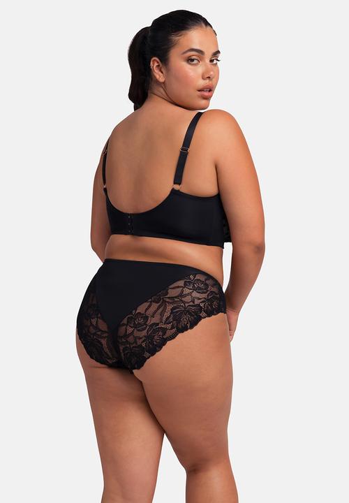 DORINA - Plus yasmine light padded demi - black