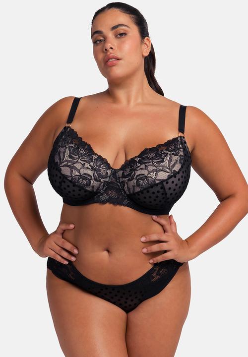 DORINA - Plus yasmine light padded demi - black