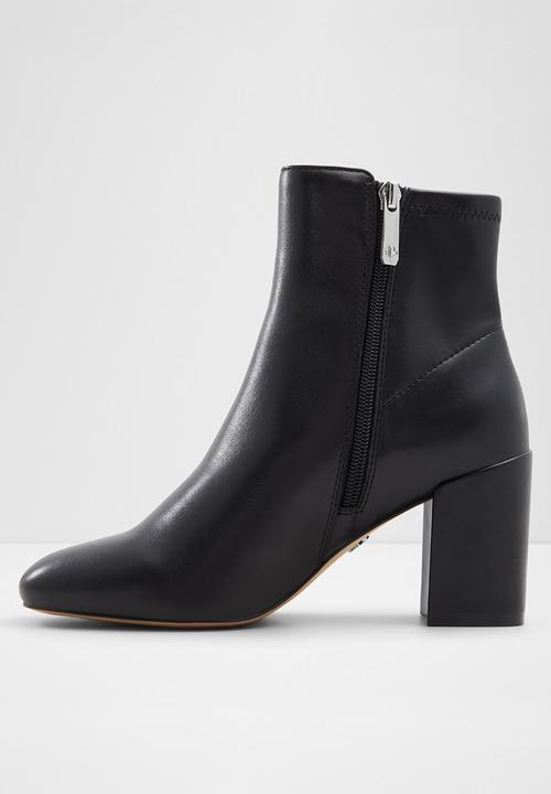 ALDO - Satorimini Ankle Boot - Black Leather