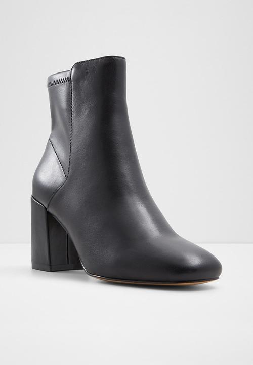 ALDO - Satorimini Ankle Boot - Black Leather