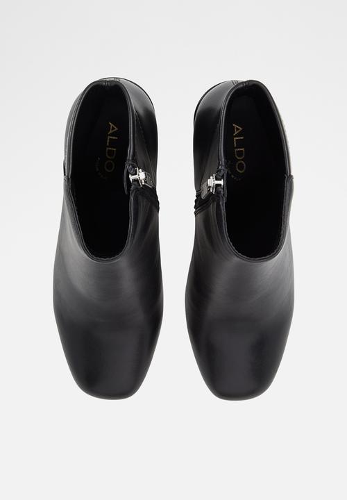 ALDO - Satorimini Ankle Boot - Black Leather