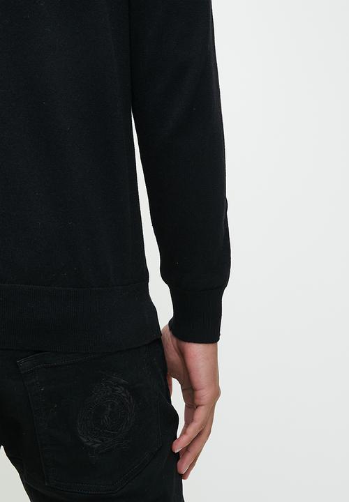 POLO - Mens Roll Neck Long Sleeve Knitwear - Black