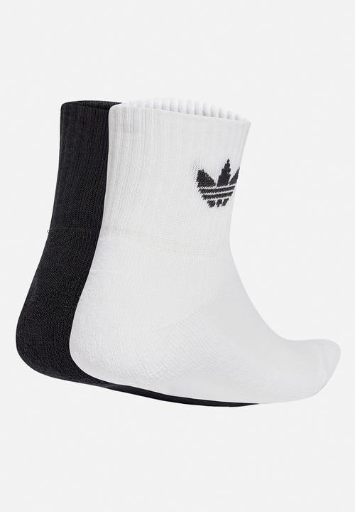 adidas Originals - adidas Originals x Smiley Mid Ankle Socks 2 Pairs - White