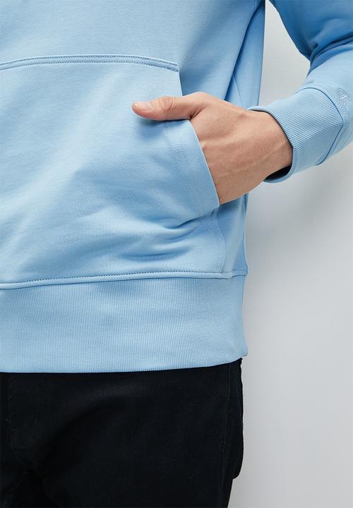 Calvin Klein - Disrupted Outline Monologo Hoody - Dusk Blue