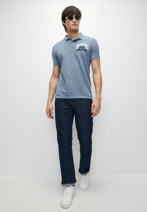 Superdry. - Superstate Polo Shirt - Bay Blue Marl