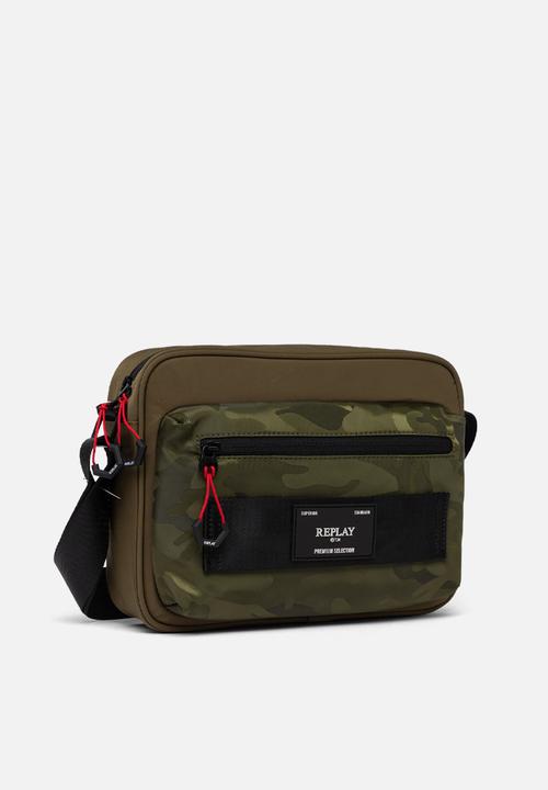 Replay - Matt Nylon + Camo Nylon Bag - Winter Moss