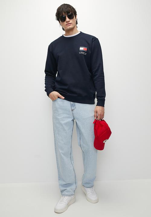 Tommy Hilfiger - TJM REG ESSENTIAL FLAG CNECK EXT - Dark Night Navy