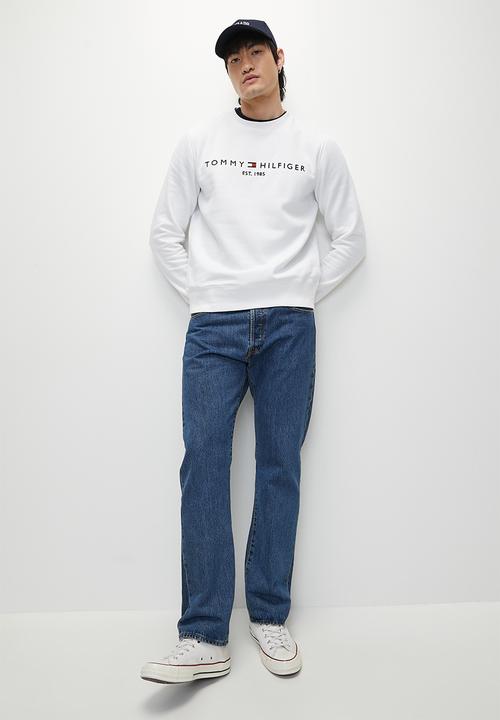 Tommy Hilfiger - TOMMY LOGO SWEATSHIRT-White