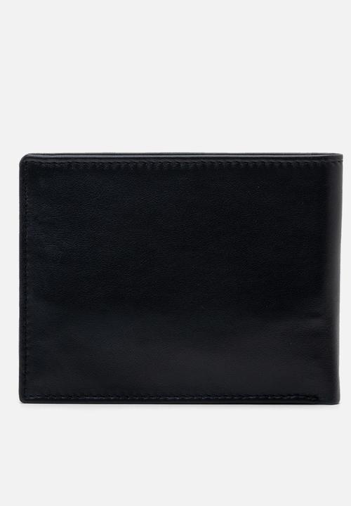 Replay - Sheep Plain Leather Wallet - Black