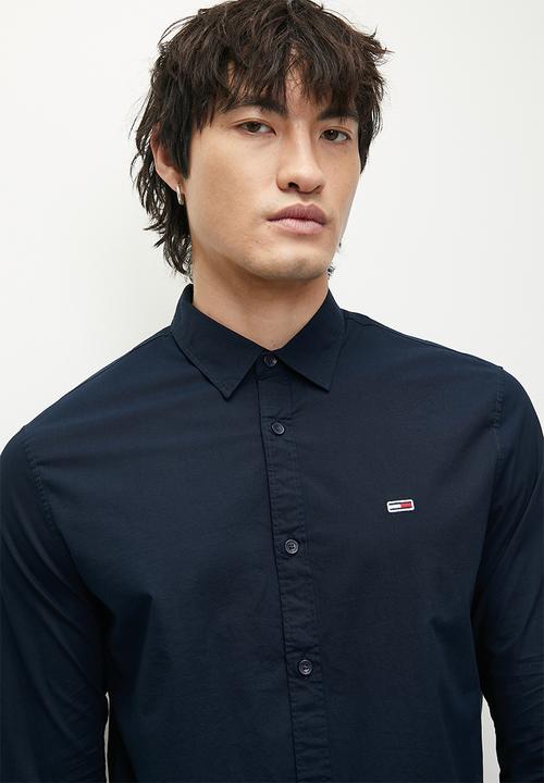 Tommy Hilfiger - TJM ENTRY SLIM POPLIN SHIRT - Dark Night Navy