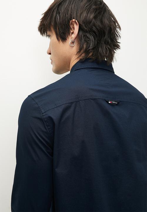 Tommy Hilfiger - TJM ENTRY SLIM POPLIN SHIRT - Dark Night Navy