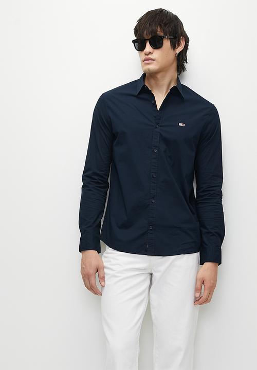 Tommy Hilfiger - TJM ENTRY SLIM POPLIN SHIRT - Dark Night Navy