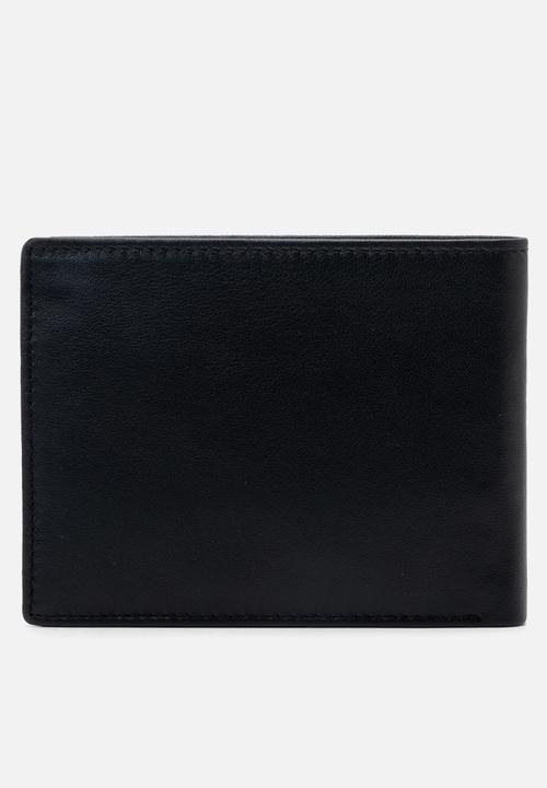 Replay - Sheep Plain Leather Wallet - Black