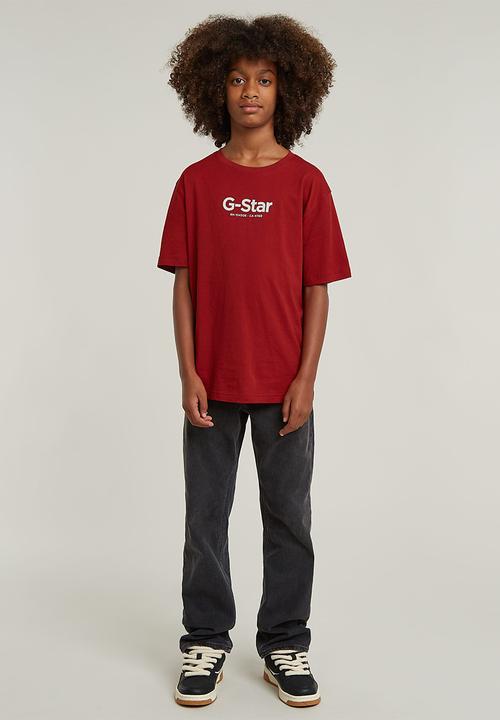 G-STAR - T-shirt Short Sleeve Loose Logo - Dk Baron