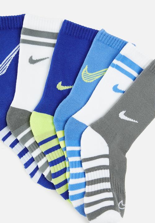 Nike - Nike 6 pack crew sock - blue beyond