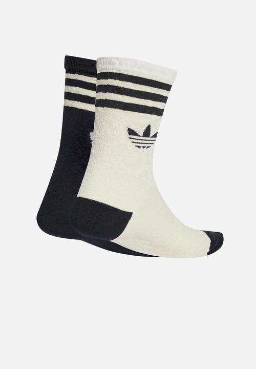 adidas Originals - Snake Crew Socks 2 Pairs - White/Blk