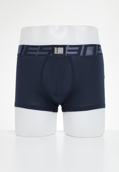 GUESS - Barney cash counte boxer trunk - navy sea	