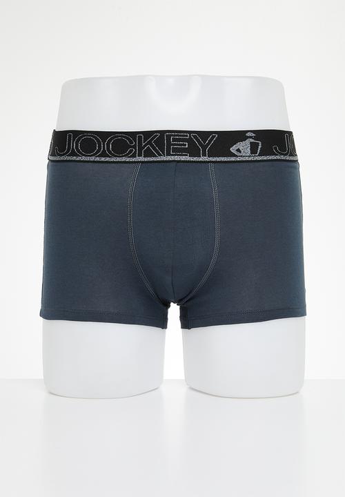 Jockey - Exclusive short trunk 3 pk - Blue/Grey Multi