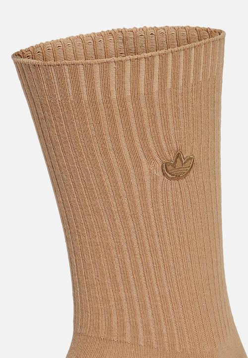 adidas Originals - Premium Essentials Crew Socks 2 Pairs - Brown/Blue