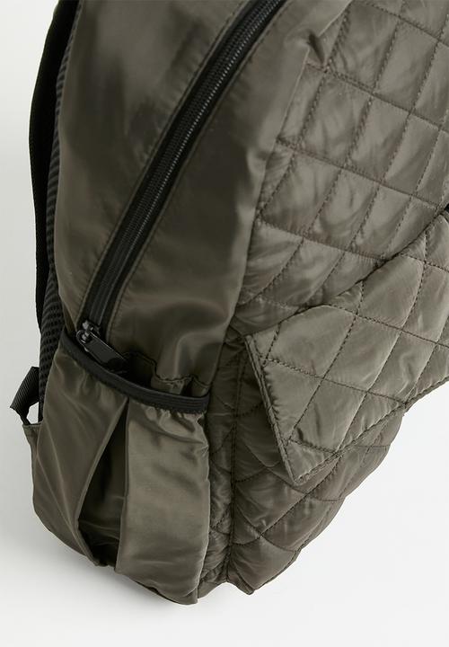 Pop Candy - G & s quilted backpack - olive