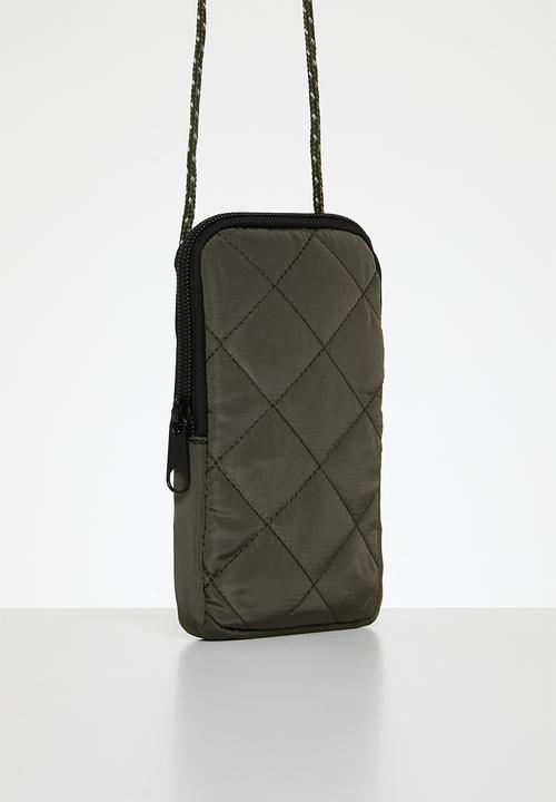 Pop Candy - G & s quilted crossbody - olive