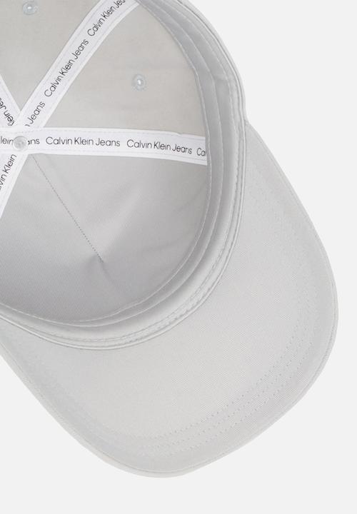 Calvin Klein - Mono logo print cap-mirage gray