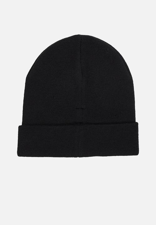 Calvin Klein - Monogram embro beanie - black/bone white