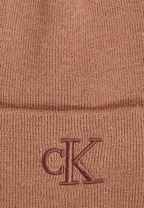 Calvin Klein - Monogram embro beanie - cognac/tonal dark