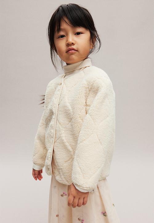 H&M - Quilted teddy jacket - beige