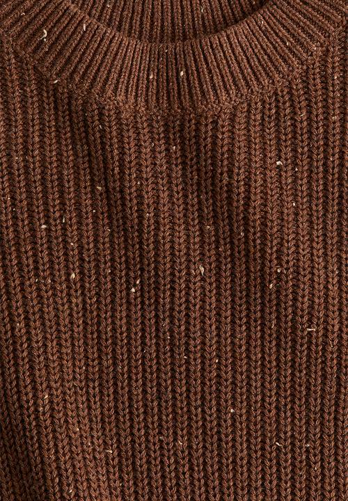 H&M - Rib-knit cotton jumper - brown