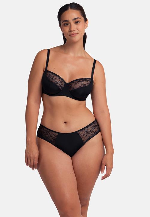 DORINA - Plus Alma 2pack cheeky hipster - black/beige
