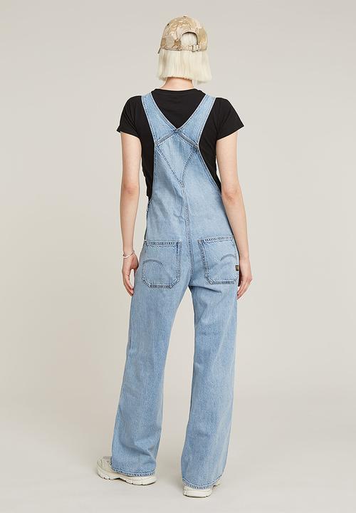 G-STAR - Straight Leg Dungaree Wmn - Sun Faded Cloudburst