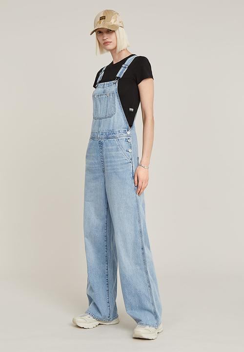G-STAR - Straight Leg Dungaree Wmn - Sun Faded Cloudburst