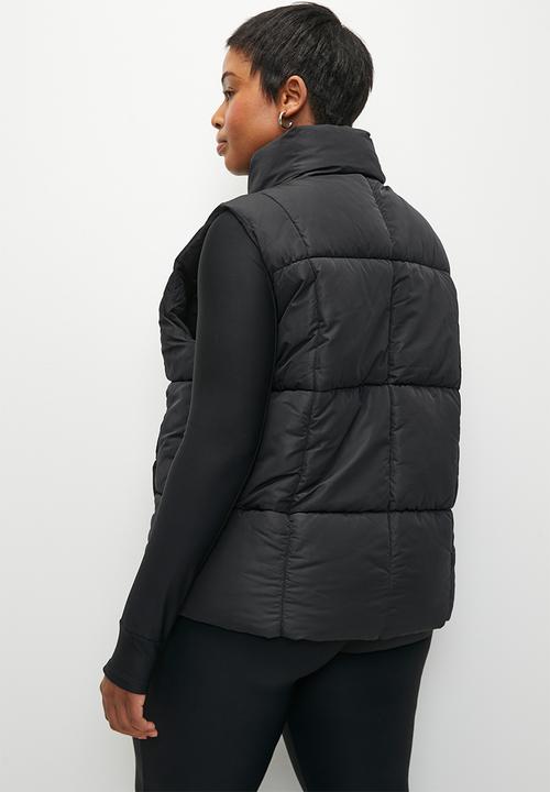 Cotton On - Plus The Mother Puffer Quilted Vest - Black