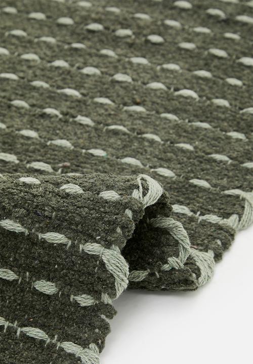 Sixth Floor - Cotton Chenille Bath Mat - Forest