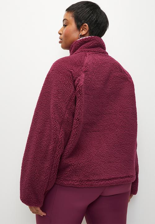 Cotton On - Plus Trail Sherpa Zip Thru - Sangria