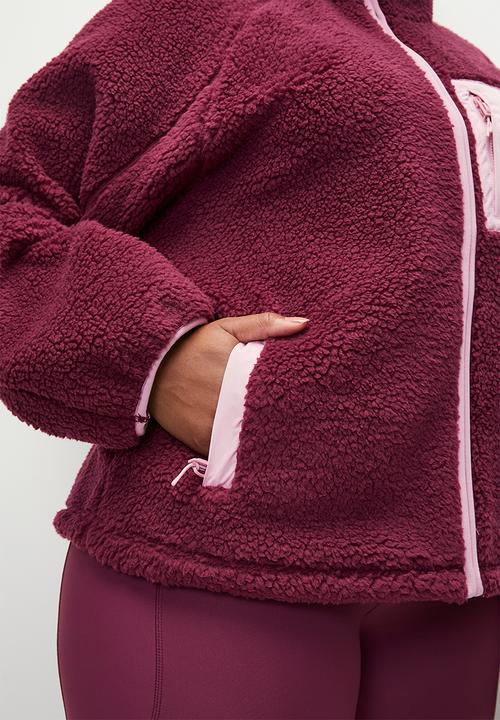 Cotton On - Plus Trail Sherpa Zip Thru - Sangria