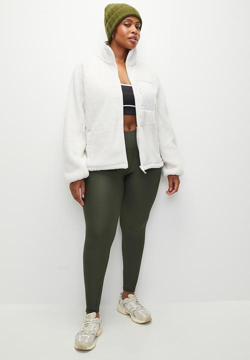 Cotton On - Plus Trail Sherpa Zip Thru - Coconut Milk