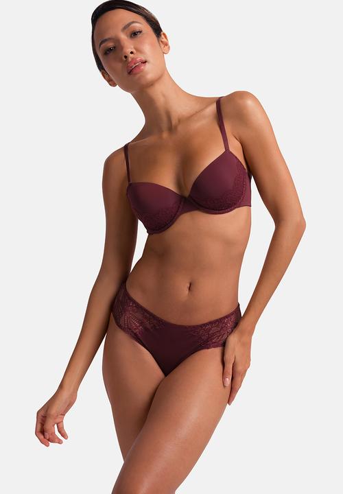 DORINA - Lorena Light padded demi - red/beige