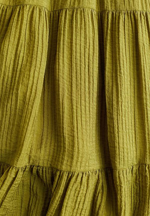 H&M - Tiered dress - olive green 